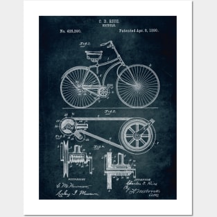 Bicycle patent Posters and Art